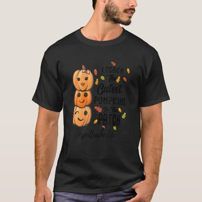 Camiseta Ensino Os Pumpkins Mais Bonitos No Ensino De Patch (Frente)