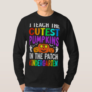 Camiseta Ensino Os Pumpkins Mais Bonitos No Patch Kindergar