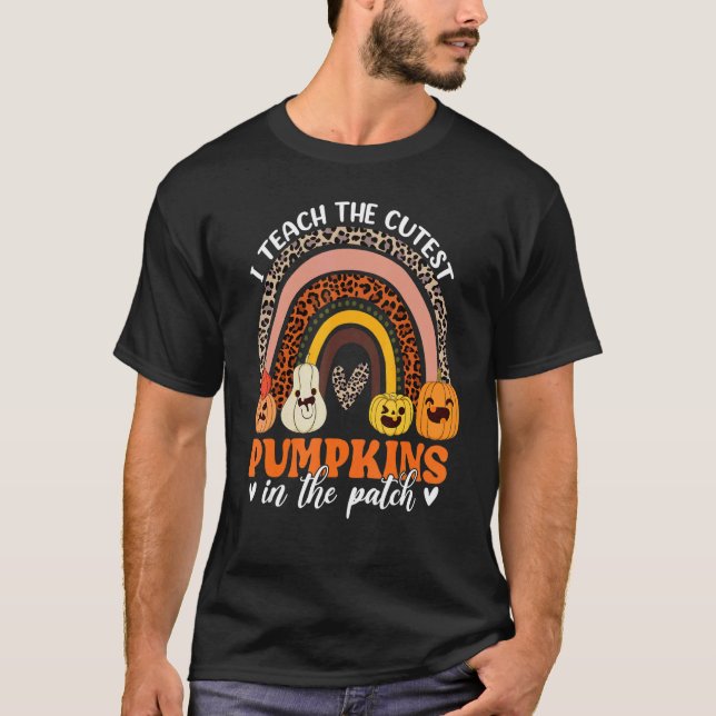 Camiseta Ensino Os Pumpkins Mais Bonitos No Professor De Pa (Frente)
