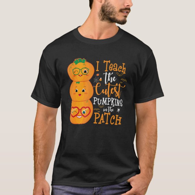 Camiseta Ensino Os Pumpkins Mais Bonitos No Professor De Pa (Frente)