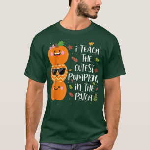 Camiseta Ensino Os Pumpkins Mais Bonitos No Professor De Pa