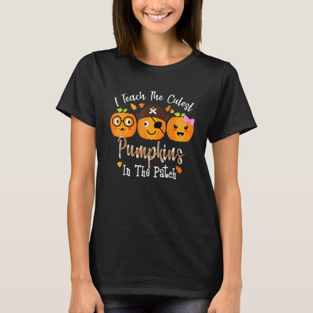 Camiseta Ensino Os Pumpkins Mais Bonitos No Professor De Pa (Frente)