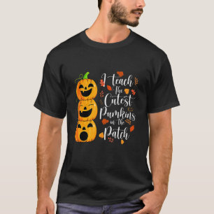 Camiseta Ensino Os Pumpkins Mais Bonitos No Professor De Pa