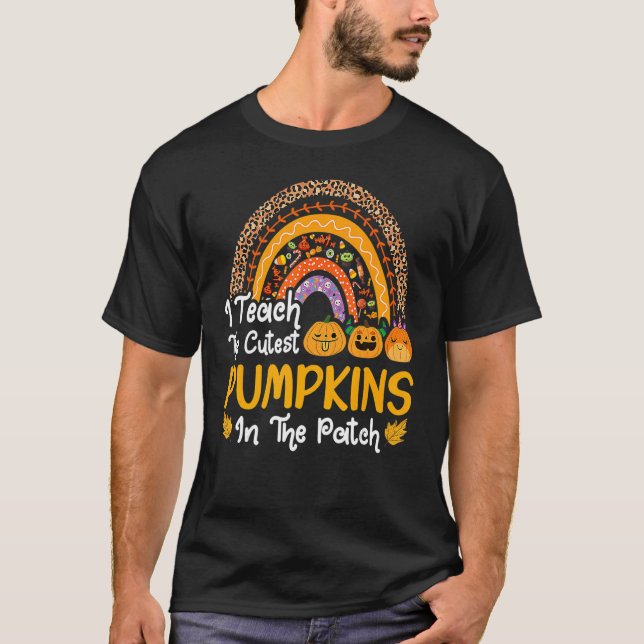 Camiseta Ensino Os Pumpkins Mais Bonitos No Professor De Pa (Frente)