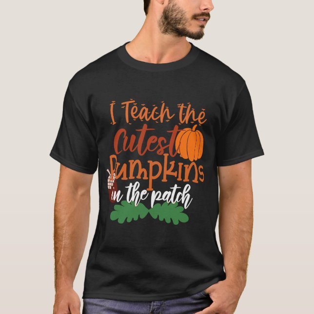 Camiseta Ensino Os Pumpkins Mais Bonitos No Professor De Pa (Frente)