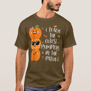 Camiseta Ensino Os Pumpkins Mais Bonitos No Professor De Pa