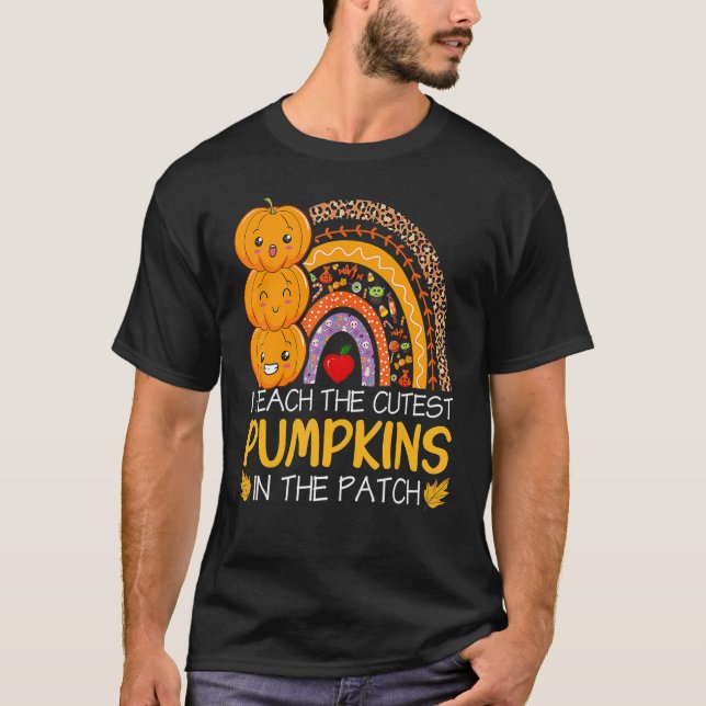Camiseta Ensino Os Pumpkins Mais Bonitos No Professor De Pa (Frente)