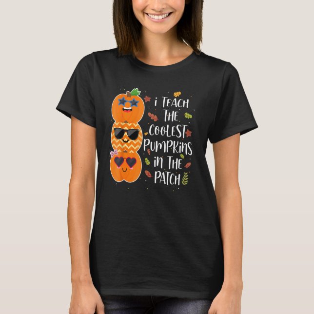 Camiseta Ensino Os Pumpkins Mais Bonitos No Professor De Pa (Frente)