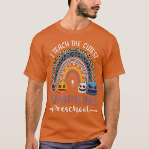 Camiseta Ensino Os Pumpkins Mais Caprinos Na Pré-Escola Hal
