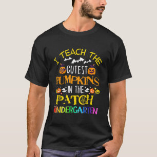 Camiseta Ensino Os Pumpkins Mais Cortes No Jardim De Infânc