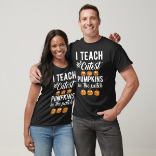Camiseta Ensino os Pumpkins mais fofos no Patch