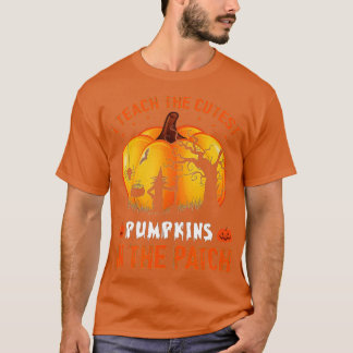Camiseta Ensino os Pumpkins mais fofos no Patch, Professor 