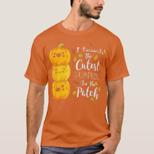 Camiseta Ensino os Pumpkins mais fofos no Patch, Professor