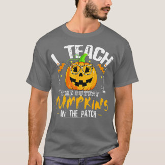 Camiseta Ensino os Pumpkins mais fofos no Patch, Professor 