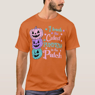 Camiseta Ensino os Pumpkins mais fofos no Patch, Professor