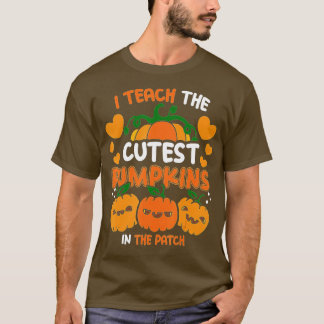 Camiseta Ensino os Pumpkins mais fofos no Patch, Professor 