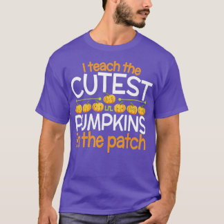 Camiseta Ensino os Pumpkins mais fofos no Patch, Professor 