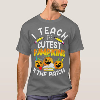 Camiseta Ensino os Pumpkins mais fofos no Patch, Professor 