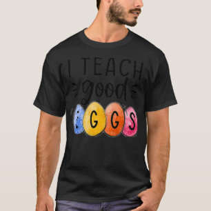 Camiseta Ensino Ovos Bons Engraçados Professora Páscoa Prof