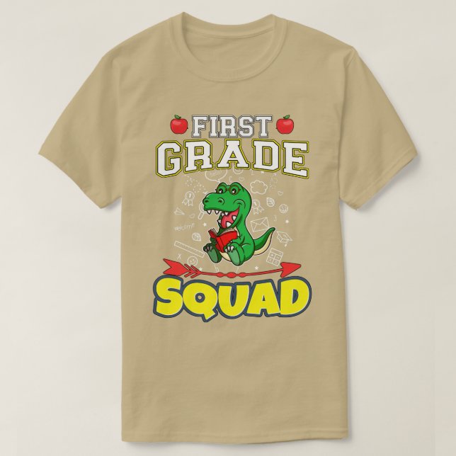 Camiseta Ensino primário engraçado no Quadrado de 1º grau (Frente do Design)