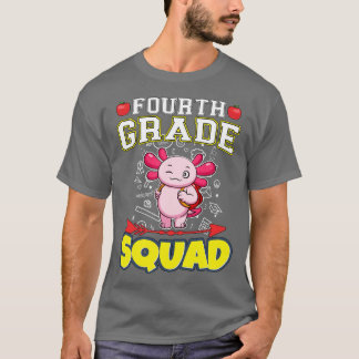 Camiseta Ensino primário engraçado no quarto ano do quadrad