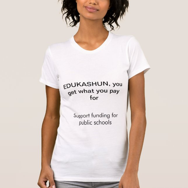 Camiseta Ensino público do fundo (Frente)