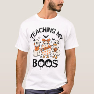 Camiseta Ensino Retro para Meus Chefes no Halloween