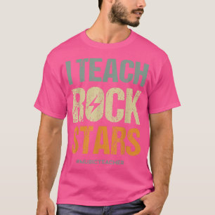 Camiseta Ensino Rockstars Encantado Professor De Música Pri