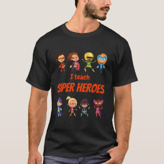 Camiseta Ensino Super Heróis - Professor de Heróis de BD