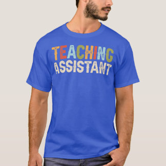 Camiseta Ensino Trabalho Assistente Ocupação Engraçada Aniv