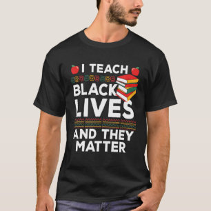 Camiseta Ensino Vidas Negras E Elas Importam História Negr