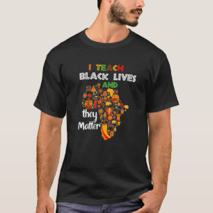 Camiseta Ensino Vidas Negras E Elas Importam História Negra