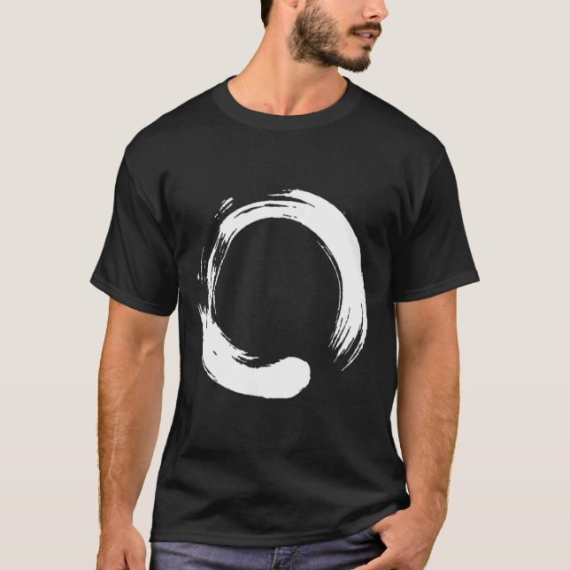Camiseta Enso, Zen, Círculo, Meditação Buda Japão Caligraf (Frente)