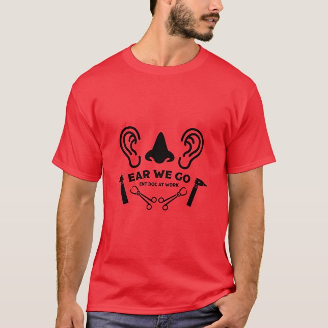 Camiseta ENT Otolaringology Otorhinolaringologista (Frente)