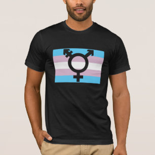 Camiseta Entalhe da bandeira do transporte