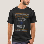 Camiseta Então Acenda-Os Menorah Ugly Hanukkah Sweater Chan<br><div class="desc">Então Acenda-Os Menorah Ugly Hanukkah,  Suéter Chanukah,  Dando-Lhes Um Pullover Hoodie.</div>