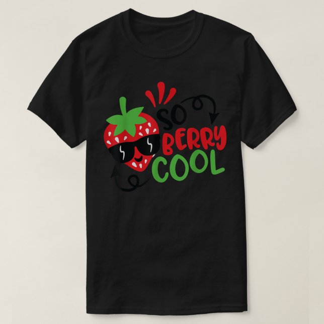 Camiseta Então, Berry Legal Cute Summer, Summer Kids Strawb (Frente do Design)
