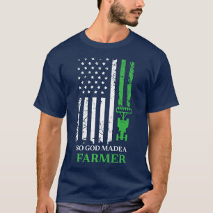Camiseta Então Deus Fez Um Agricultor, Fazendo Um Agriculto