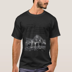 Camiseta Então Deus Fez Uma Fazenda De Fábrica De Vaca Angu
