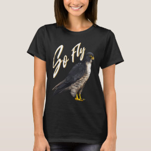 Camiseta Então, Fly Peregrine Falcon Birding para Ornitólog