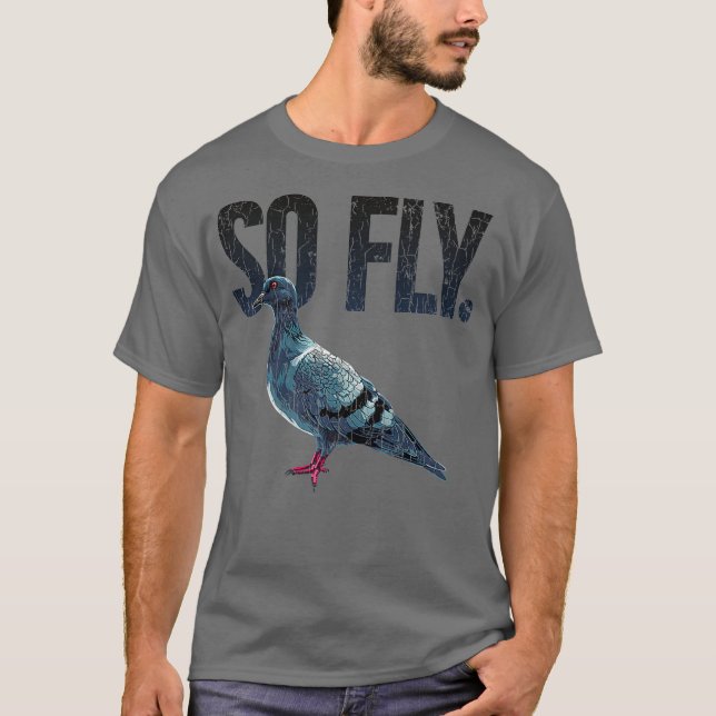 Camiseta Então Fly Pigeon Lover Presente Pigeon Proprietári (Frente)