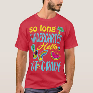 Camiseta Então, Jardim de Infância Longo Alô, Professores D