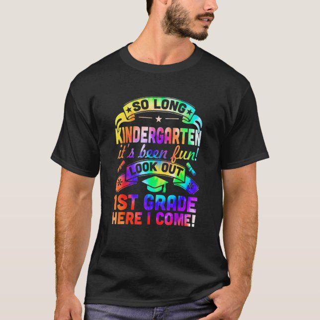 Camiseta Então, Jardim De Infância Longo Olhe Para A Série  (Frente)