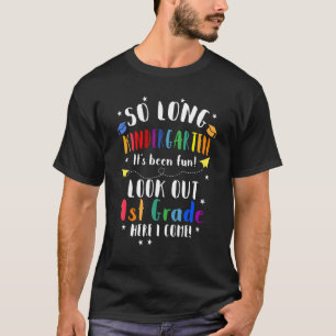 Camiseta Então, Jardim De Infância Longo Olhe Para A Série