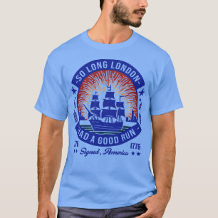 Camiseta Então Long London Teve Uma Boa Corrida 4 De Julho