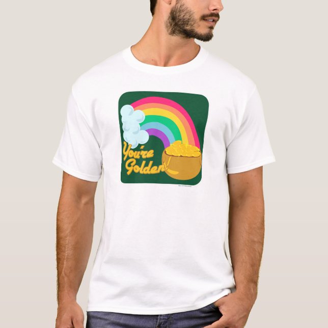 Camiseta Então Ouro Pote do Dourado desenho (Frente)