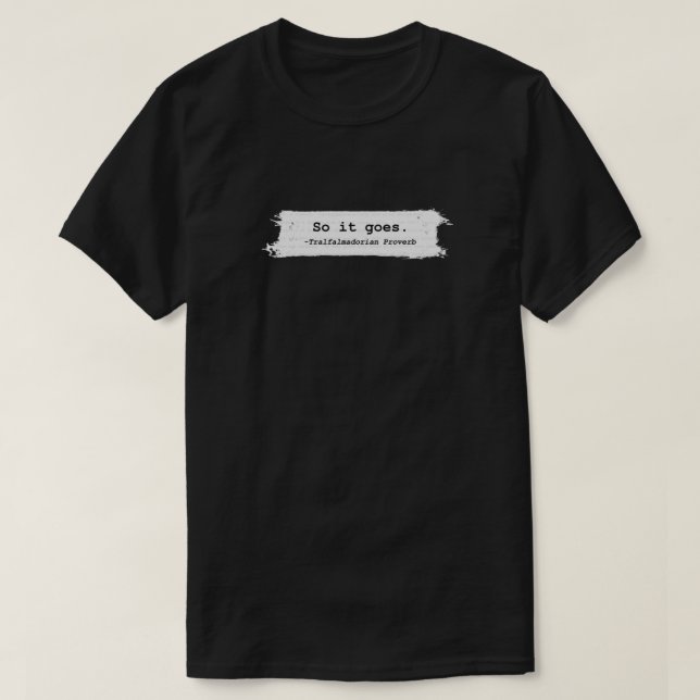 Camiseta Então, Vai Para Kurt Vonnegut (Frente do Design)