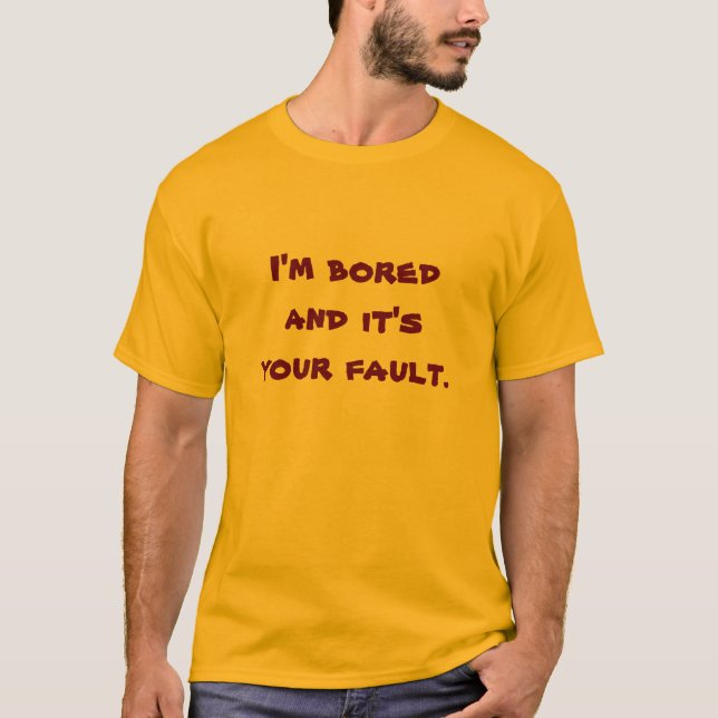 Camiseta entediante (Frente)