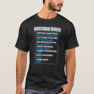 Camiseta Entendendo a diversão mecânica em engenharia sarcá