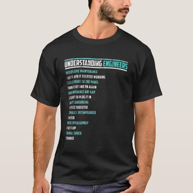 Camiseta Entendendo a diversão mecânica em engenharia sarcá (Frente)